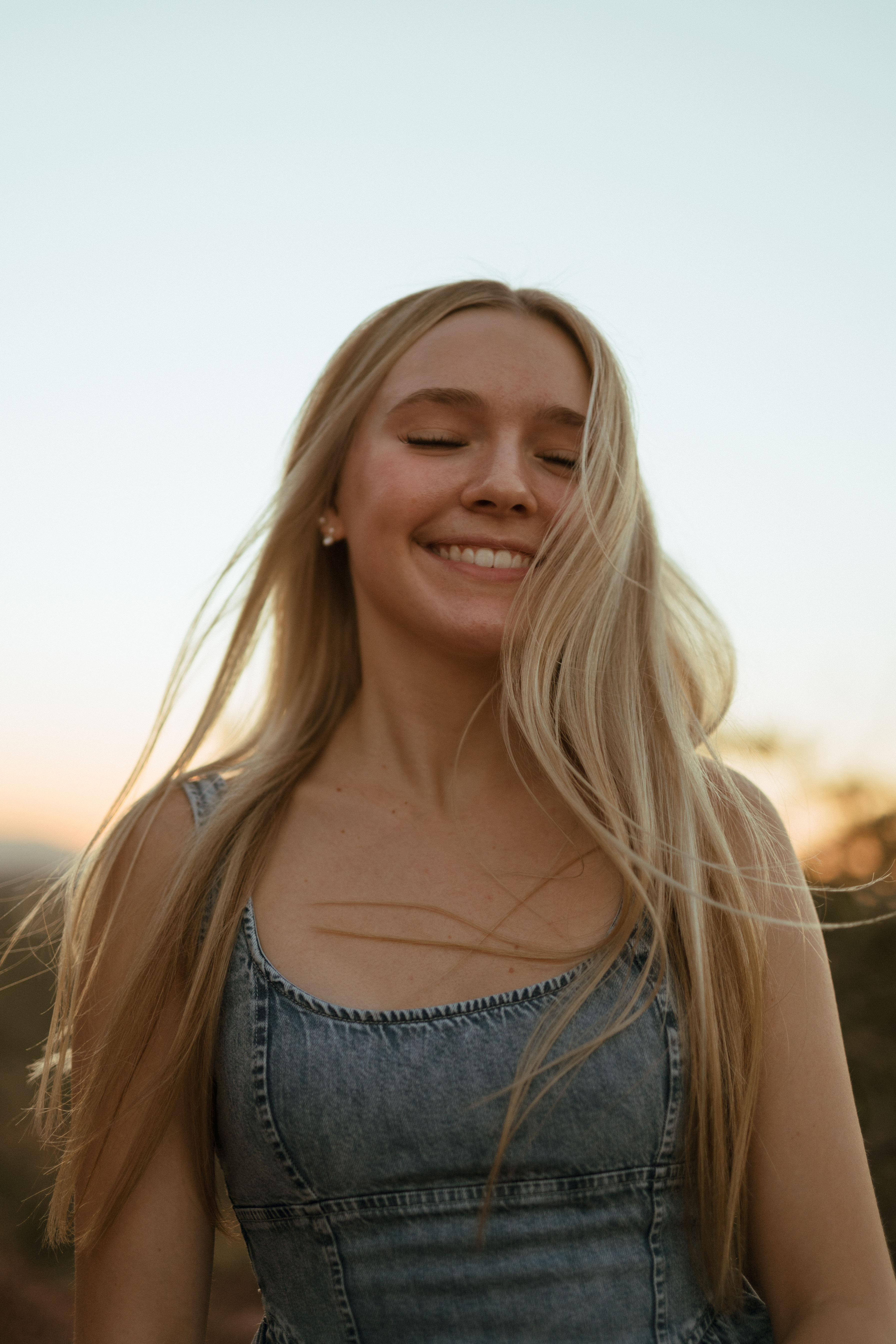 Senior portrait — candid outdoor session